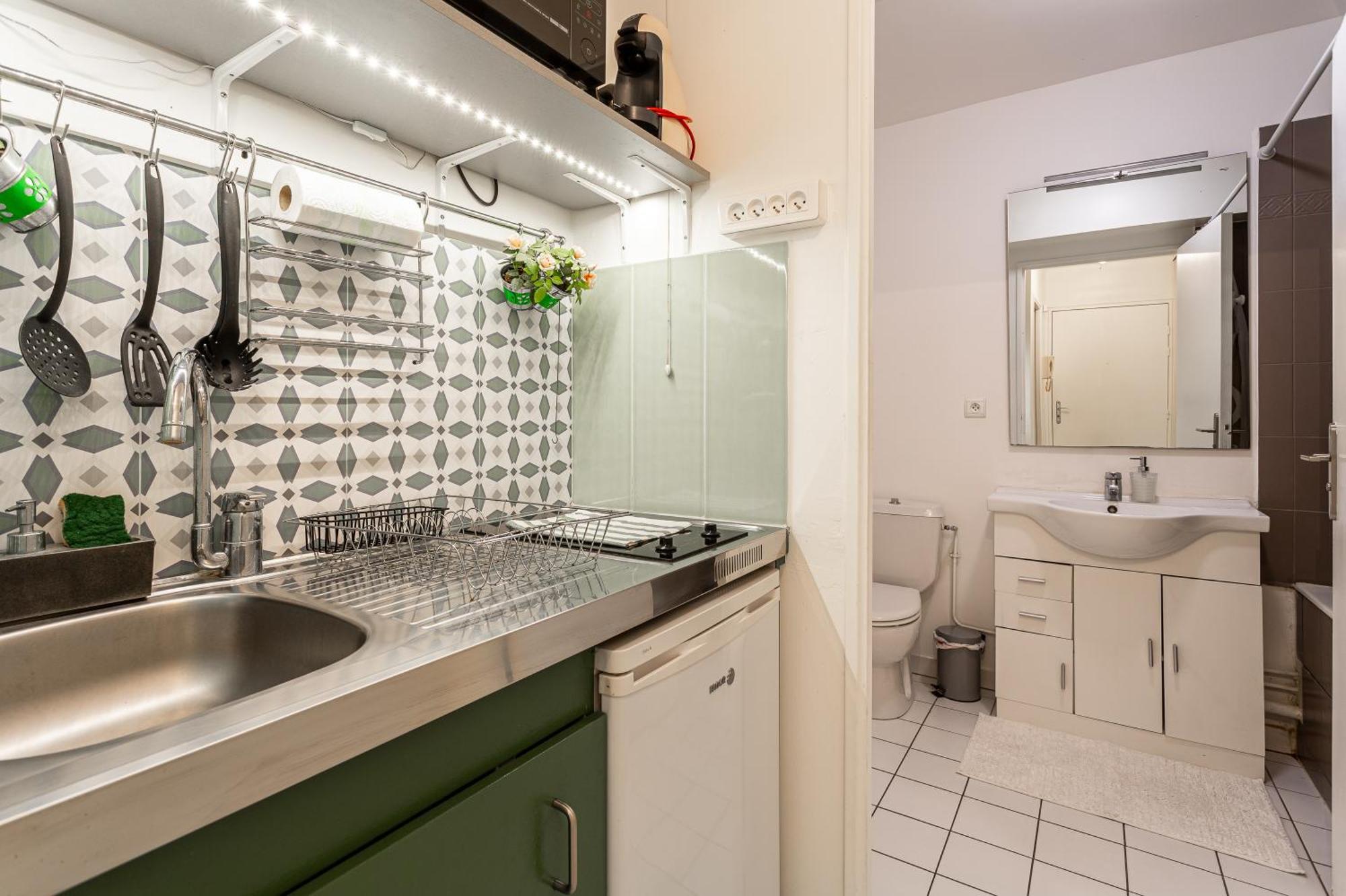 Studio Calme Et Accueillant Metro Charonne Париж Екстериор снимка